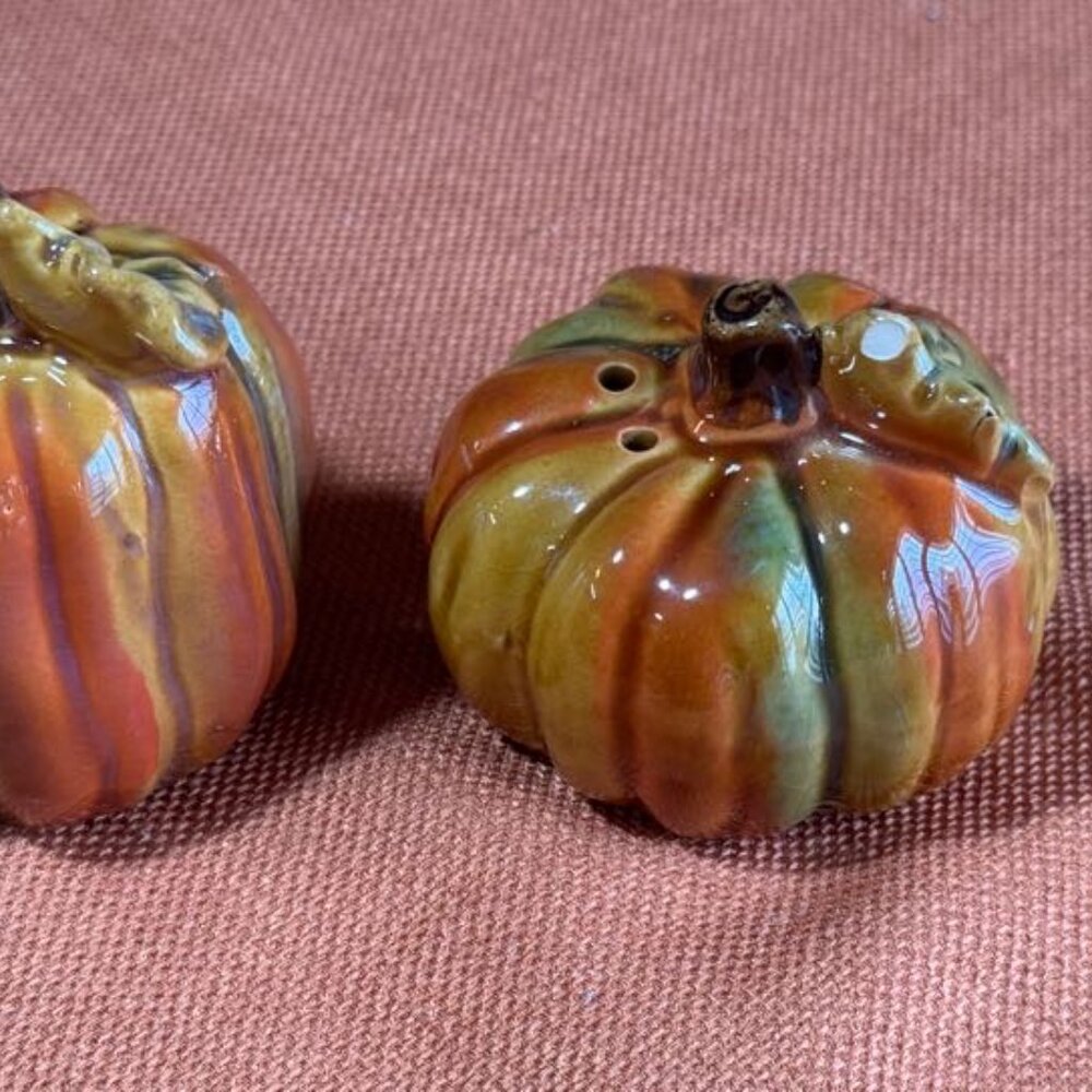 Multi-colored Pumpkin Salt and Pepper Shakers - Picture 3 of 7
